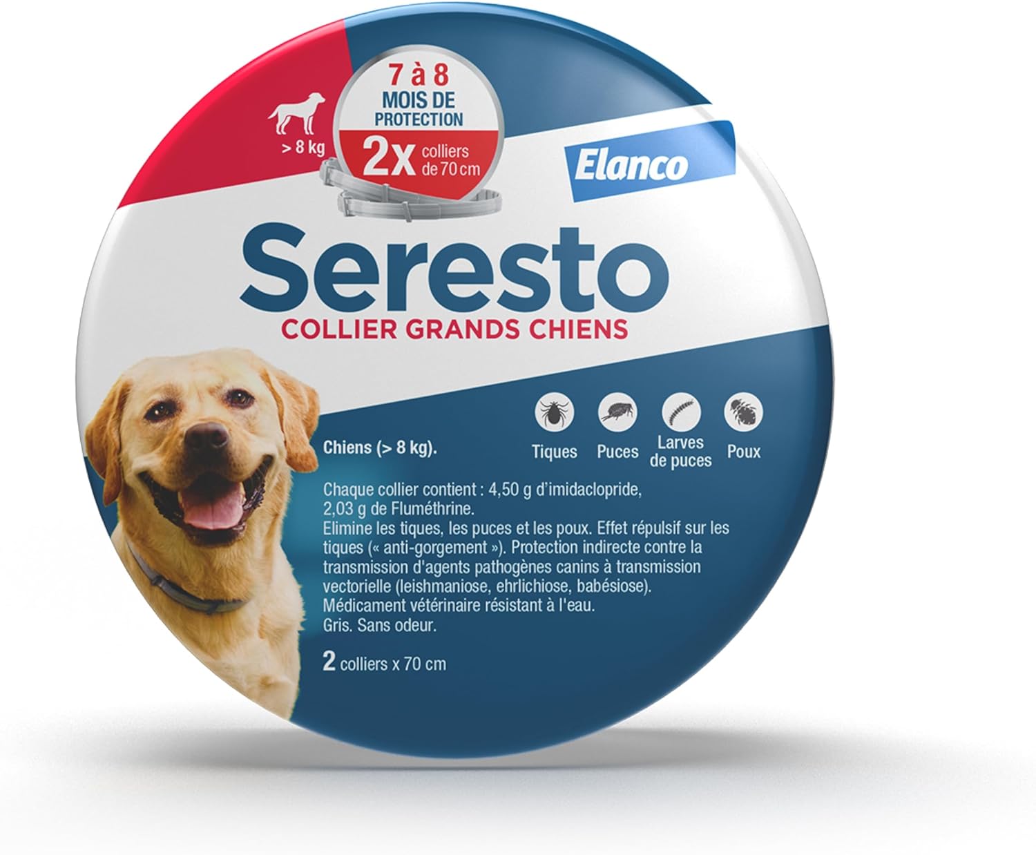 Seresto Grands Chiens - Lot de 2