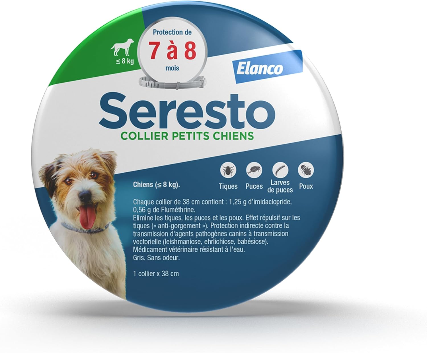 Seresto Petits Chiens (-8kg)